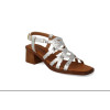 Sandalias de tacón InVogue S-1078 en plata para mujer
