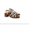 Sandalias de tacón InVogue S-1078 en plata para mujer
