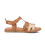 Sandalias planas Carmela 161614 en camel para mujer