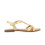 Sandalias planas Gioseppo Elbasan 71705 en oro para mujer