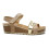 Sandalias con cuña Interbios 5803 en beige para mujer