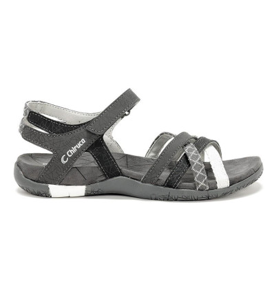 Sandalias Chiruca Malibú 13 en gris para mujer