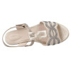 Sandalias planas Stonefly 220735 CREAM 50 LAMINATED LTH para mujer