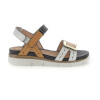 Sandalias planas Stonefly 220834 ELODY 24 CALF LTH para mujer en blanco