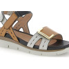 Sandalias planas Stonefly 220834 ELODY 24 CALF LTH para mujer en blanco