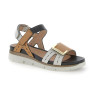 Sandalias planas Stonefly 220834 ELODY 24 CALF LTH para mujer en blanco