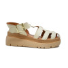 Sandalias cangrejeras TOP3 20634 para mujer en beige