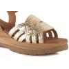 Sandalias con cuña In Vogue S-1074 en platino para mujer
