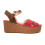Sandalias con cuña Stonefly DIVA 9 PATENT en rojo para mujer