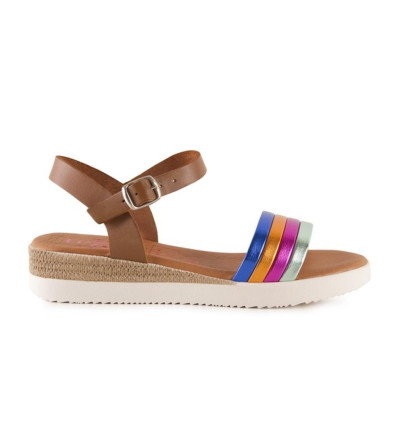 Sandalias planas Tekila 1265 multicolor para mujer