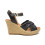 Sandalias con cuña TOP3 9544 para mujer en negro