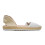 Alpargatas planas TOP3 9512 en blanco para mujer