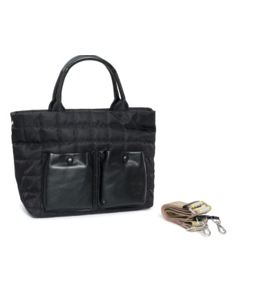 Maxi Shopper nylon acolchado Cacharel bags CC241015 en negro
