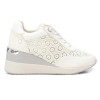 Zapatillas deportivas con cuña XTI 143776 en blanco