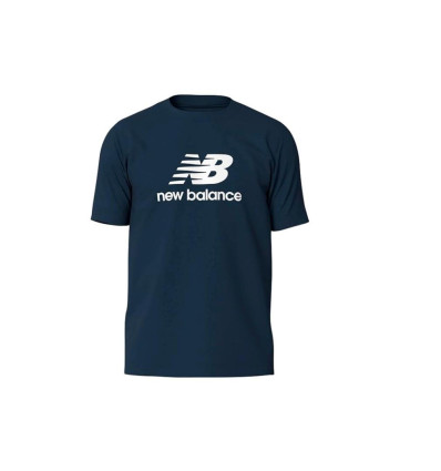 Camiseta manga corta New Balance Seslcottee MT41502 en azul para hombre
