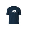Camiseta manga corta New Balance Seslcottee MT41502 en azul para hombre