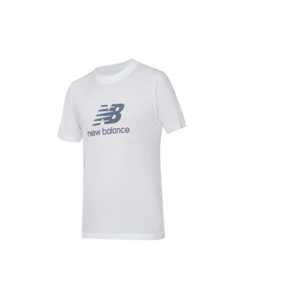 Camiseta manga corta New Balance Seslcottee MT41502 en blanco para hombre