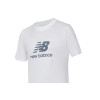 Camiseta manga corta New Balance Seslcottee MT41502 en blanco para hombre