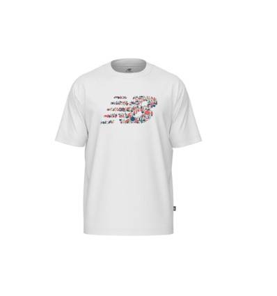 Camiseta NEW BALANCE wt MT51920 en blanco para hombre