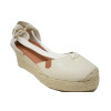 Valencianas de esparto Popa Kleonor en beige para mujer