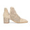 Botín picado Popa Azahara en beige para mujer