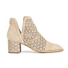 Botín picado Popa Azahara en beige para mujer