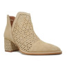 Botín picado Popa Azahara en beige para mujer