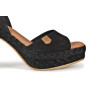 Sandalia con tacón Popa Marsella en negro para mujer