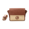 Bolso bandolera Carmela 186131 en beige para mujer