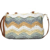 Bolso de rafia Carmela 186159 en aqua para mujer