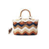 Bolso de rafia Carmela 186159 en coral para mujer