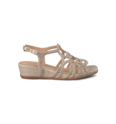 Sandalias con cuña Alma en Pena V2551778 en bronce para mujer