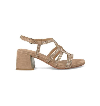 Sandalias con tacón cuadrado Alma en Pena V2550940 en sand para mujer