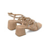Sandalias con tacón cuadrado Alma en Pena V2550940 en sand para mujer