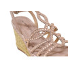 Sandalia con cuña Alma en Pena V2551292 en rosa para mujer