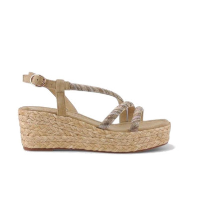 Sandalias con cuña Alma en Pena V2551455 en sand para mujer
