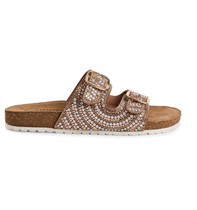 Sandalias bio Tamaris 1-27415-44-586 en oro rosa para mujer