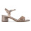 Sandalias con tacón Tamaris 1-28248-44-586 en oro rosa para mujer