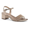Sandalias con tacón Tamaris 1-28248-44-586 en oro rosa para mujer