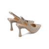Zapatos de tacón destalonado V250616 en bronce para mujer