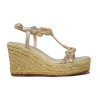 Sandalias con cuña Alma en pena V2551262 en oro para mujer