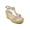 Sandalias con cuña Alma en pena V2551262 en oro para mujer