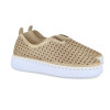 Zapatillas deportivas Walk & Fly Greta AD-9938 A5 en oro para mujer