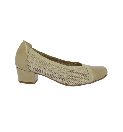 Zapatos de tacón bajo Doctor Cutillas 81247 en platino