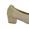 Zapatos de tacón bajo Doctor Cutillas 81247 en platino