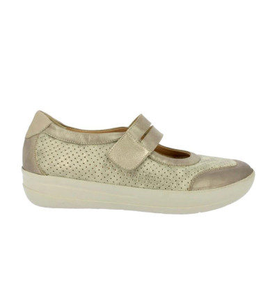 Merceditas deportivas Doctor Cutillas 50307 en oro para mujer
