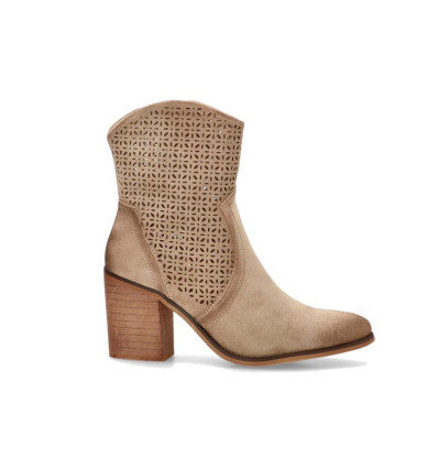 Botines de verano Etika 31121 ELAFONISI 01 en taupe para mujer