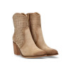 Botines de verano Etika 31121 ELAFONISI 01 en taupe para mujer