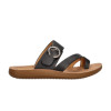 Sandalias planas Etika Katsiki 02 en negro para mujer