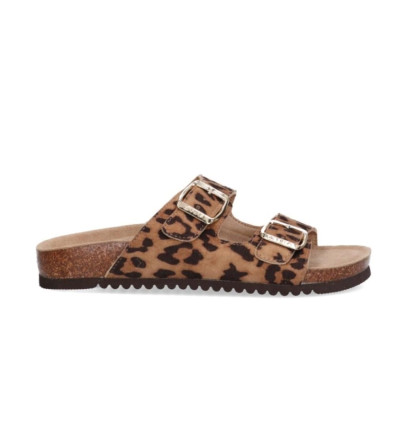 Sandalias bio Etika 10015 Arenal en leopardo para mujer